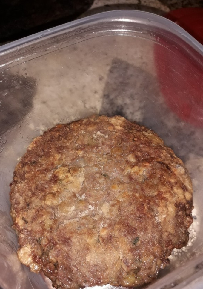Una foto de Hamburguesas de carne picada y lentejas