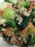 ผัดผักรวมหมูสับ