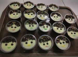 Foto resep Puding nutrijell kribo susu coklat + my vla