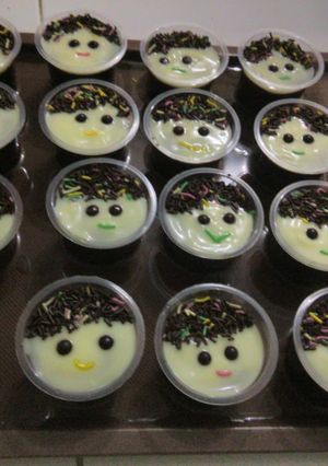 Foto resep Puding nutrijell kribo susu coklat + my vla