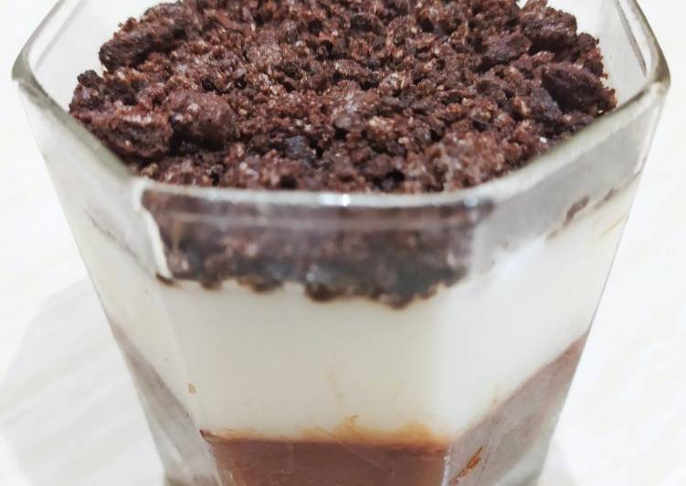 Langkah Mudah untuk Membuat Puding layer coklat vanilla Anti Gagal