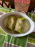 Crespelle ai piselli ripiene al cotto e ricotta