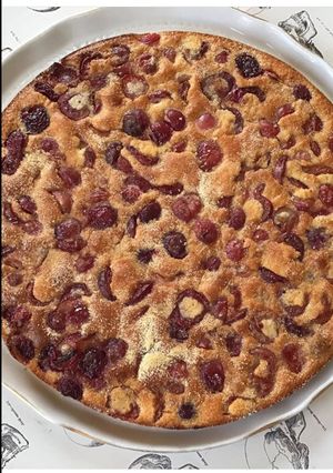Une photo de Gâteau léger cerises et vanille