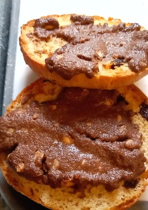 A picture of Teacakes with no extra sugar (just a little for yeast) airfryer.