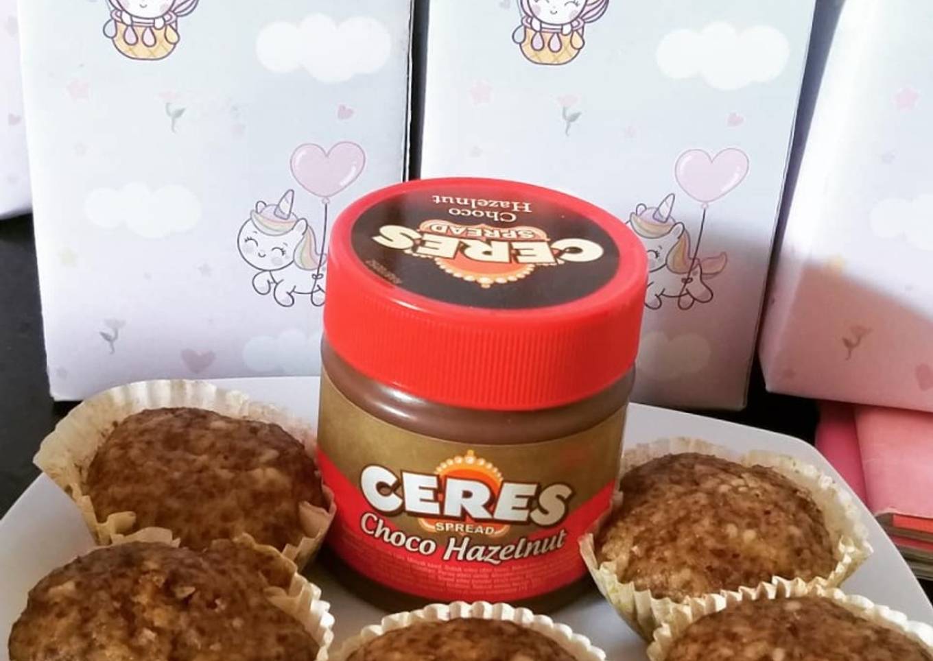 Kue bolu pisang oat kukus blander simple