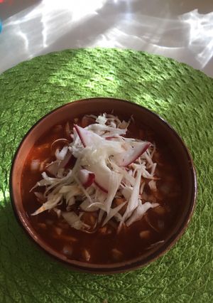 Una foto de Pozole Rojo