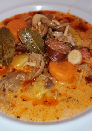 Szegfűgomba leves 🍂🍁 recept fotója