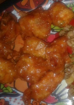 Una foto de Pollo de Miel picante