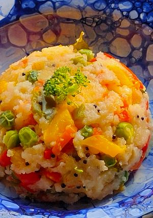 A picture of Rava Upma.