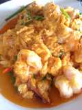 กุ้งผัดผงกะหรี่
