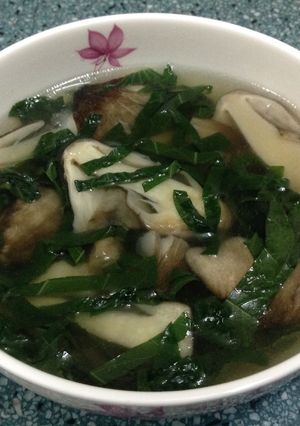 Hình của món Canh nấm chay.