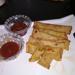 A picture of Veggies Hakka spring roll.