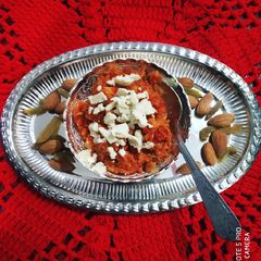 A picture of Gajar ka halwa.