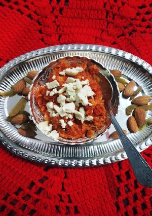 A picture of Gajar ka halwa.