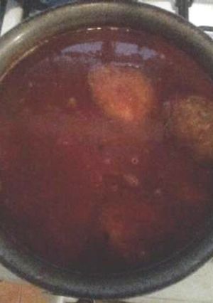 Una foto de Tortitas de atún en salsa de chipotle o chiltepin
