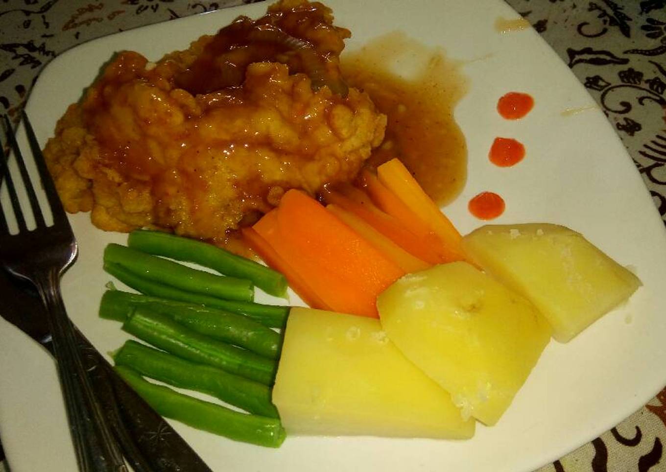 Chicken steak simple