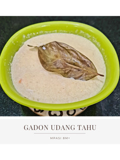 Foto resep MPASI 8m+: Gadon Udang Tahu