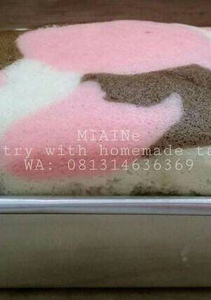 Foto resep Steamed Neapolitan cake/ bolu kukus #pr_recookanekabolkus