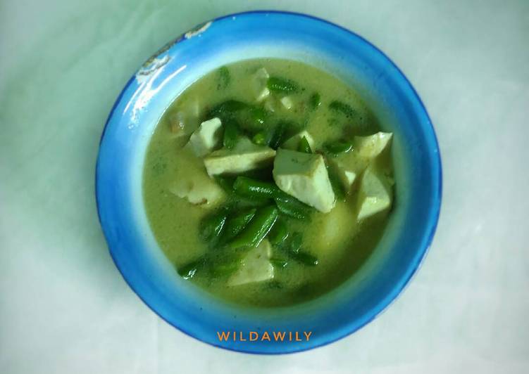 Tahu Buncis Kuah Santan