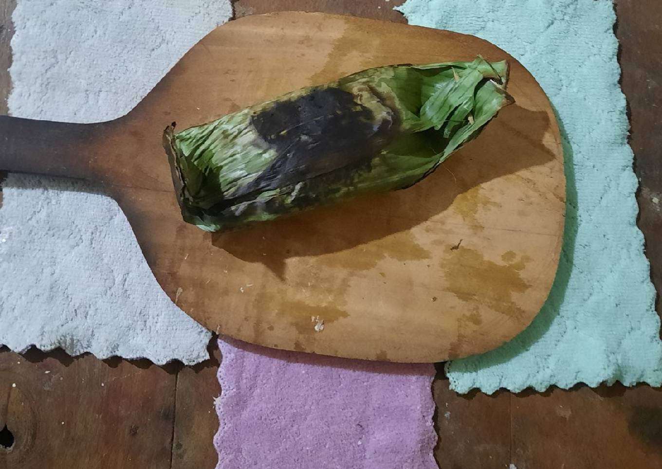 Nasi bakar ayam suwir