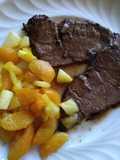 Brasato al Barolo & contorno di frutta