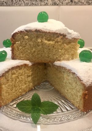 Una foto de Bizcocho de nata muy esponjoso