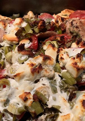 Padlizsános pulykasült recept fotója