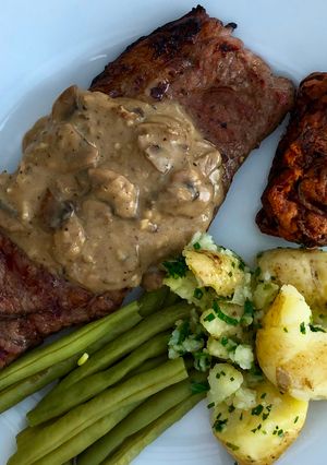 A picture of Steak, one of the tastiest you'll have #mycookbook.