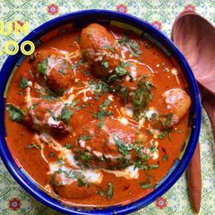A picture of Dum Aloo.