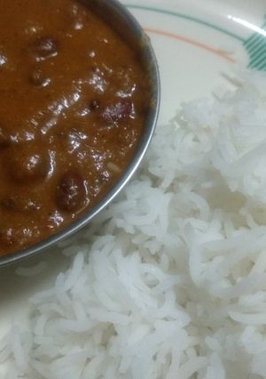 A picture of Rajma chaval.