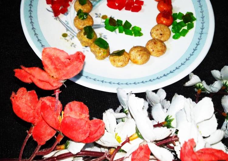 Step-by-Step Guide to Cook Favorite Tri Colour Mava Peda With cherry