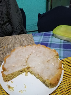 Una foto de Budín de nuez con glasé