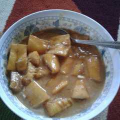 A picture of Singkong thai versi campur.