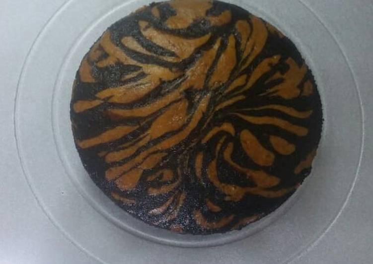 Recipe of Super Quick Homemade Eggless Zebra cake Cooking Basics for Beginners
