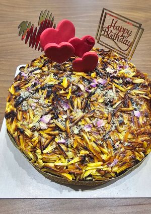 عکسی از دستور کیک ملکه بادام را 😋😋😋