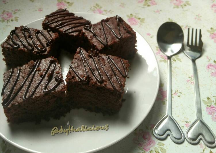Brownies panggang praktis (no mixer)