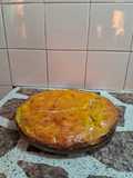 Tarta de berenjenas con base de disco de empanada