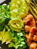 Ensalada Verde con Pollo a la Naranja