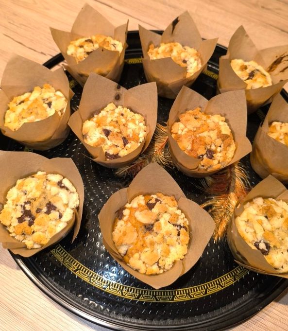 Une photo de Muffins à la banane et aux pépites de chocolat