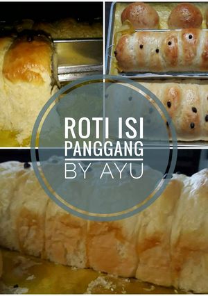 Foto resep Roti isi panggang (coklat, keju, abon, kacang)