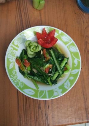 Foto resep Sawi tumis tomat