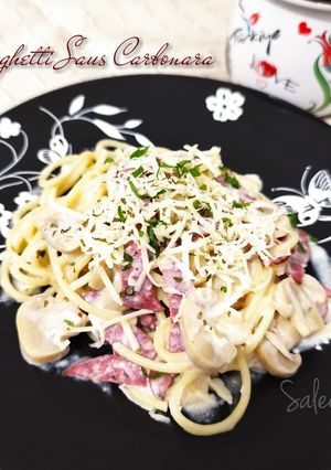 Foto resep Spaghetti Saus Carbonara