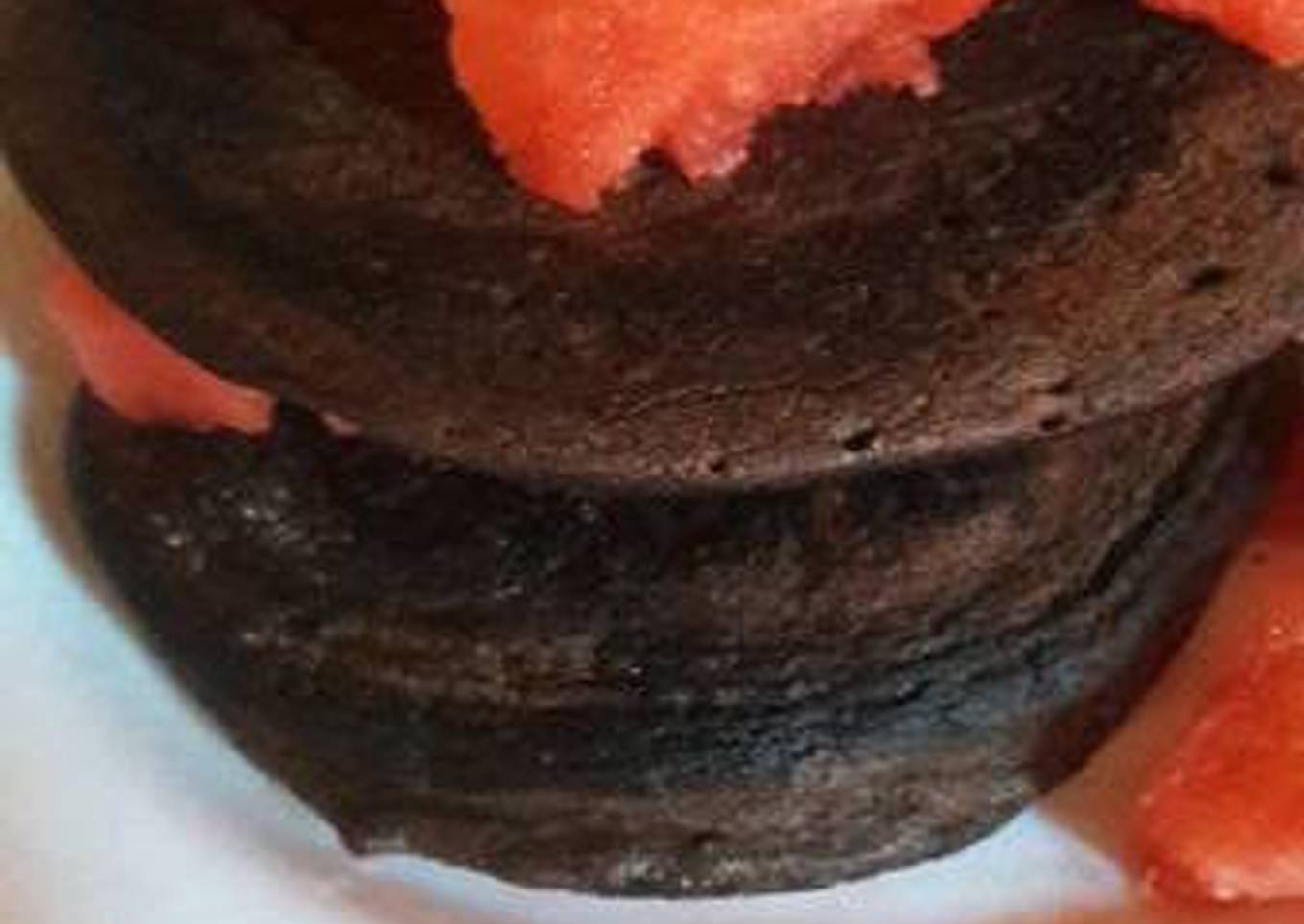 Pancakes de algarroba y trigo serraceno (sin tacc)