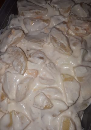 Majonézes krumplisaláta tojással recept fotója