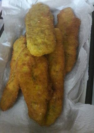 Una foto de Milanesas de berenjenas 😍👌