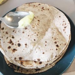 A picture of Jowar/Sorghum Phulka 😋.
