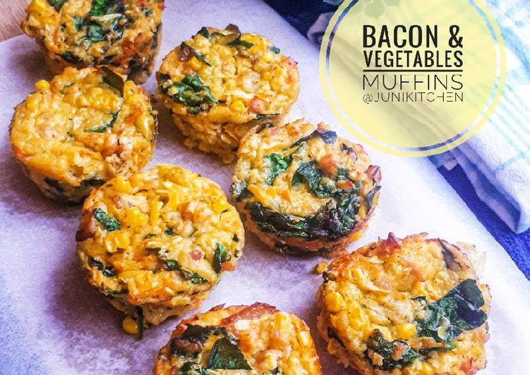 Resep Bacon &amp; Vegetables Muffins yang Bikin Ngiler