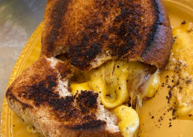 Steps to Make Homemade Best grilled cheese