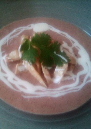 Una foto de Crema de frijol ❤️