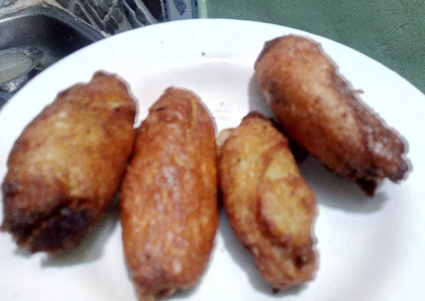 Potatoes with bread